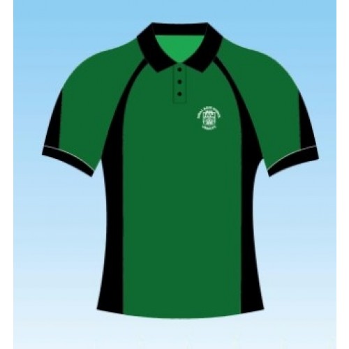 Royal Kent Black/Green PE Polo (Year 3-6)