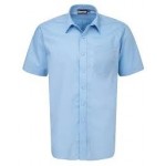 Boys School Shirts - Pale Blue - Short Sleeve
