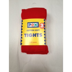 Girls red tights - pack of 2