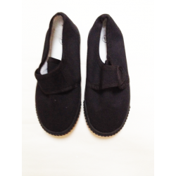 Velcro Black Plimsoles