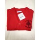 A Girls EMBROIDERED LOGO Red Sweat Cardigan